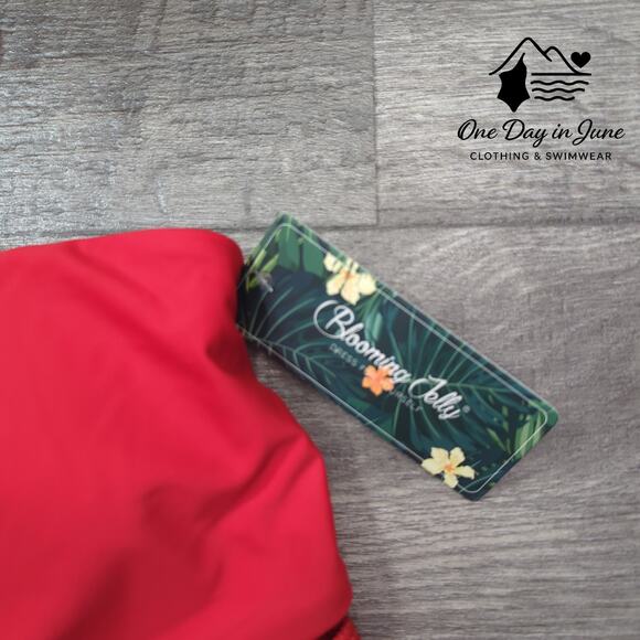 Blooming Jelly Knot Front Bikini Swimsuit Size M - Picture 3 of 6